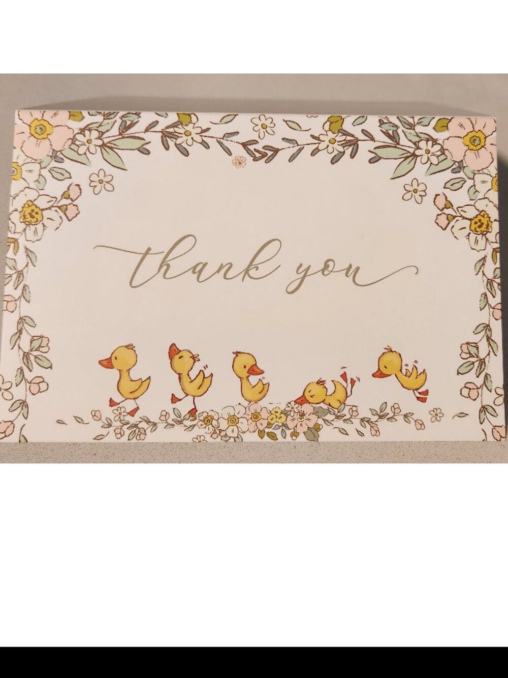 36 Baby Shower Thank You Cards and Envelopes - Ducklings - 4x6